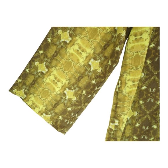 Linea by Louis Dell'Olio Tie Dye Printed‎ Blouse Size XL Gold - Picture 5 of 5